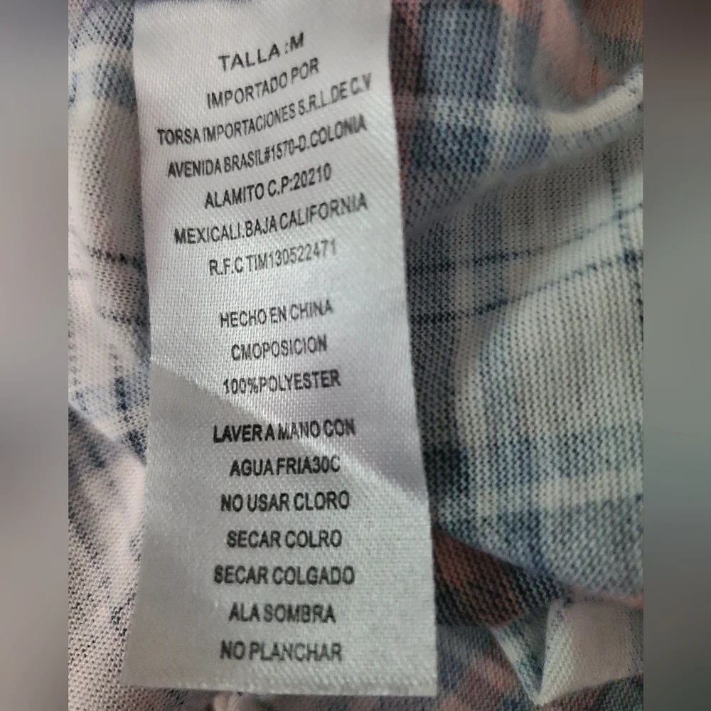 Longline Red & White Plaid Dress/shirt - Picture 9 of 9